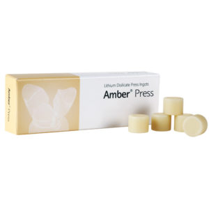 Amber Press Nanolithium-Disilicate Glass Ceramics